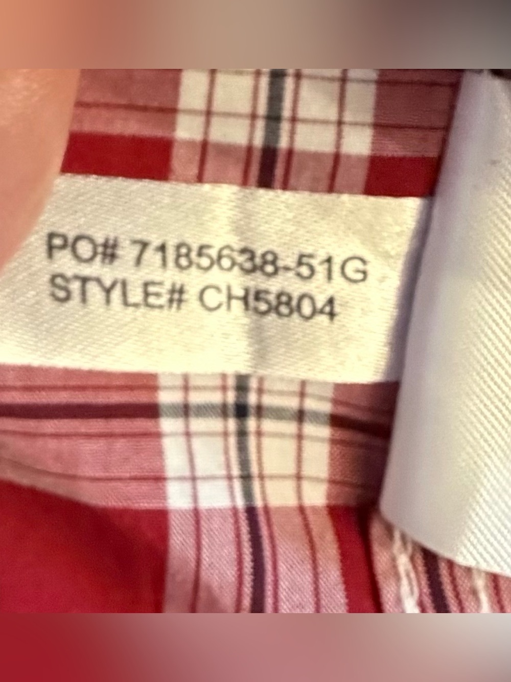 Lacoste Red Plaid Button‑Down Shirt - Picture 9 of 12